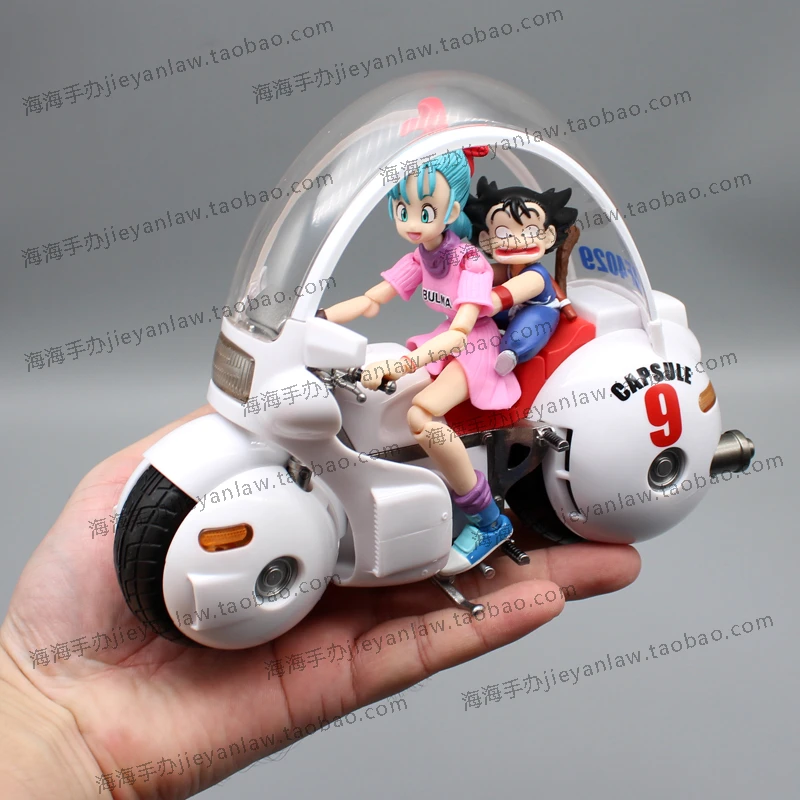 

Dragon Ball Gk Bulma Goku 9 Capsule Motorcycle Mobile Handheld Model Decoration Anime Toys Gifts