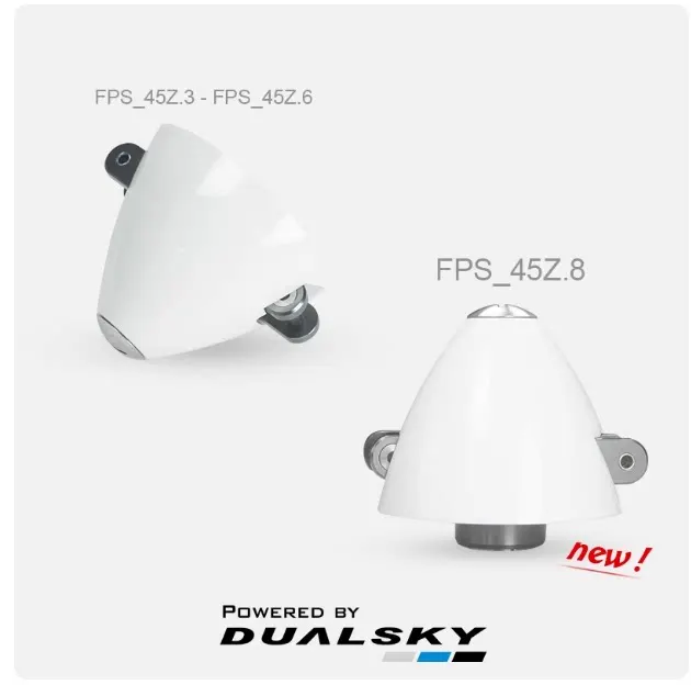 DualSky FPS45Z 45mm Folding Propeller Spinner 3.0/3.17/4.0/5.0/6.0mm Shaft Diameter Fairing for F5K F5J P5B RC Airplane Glider