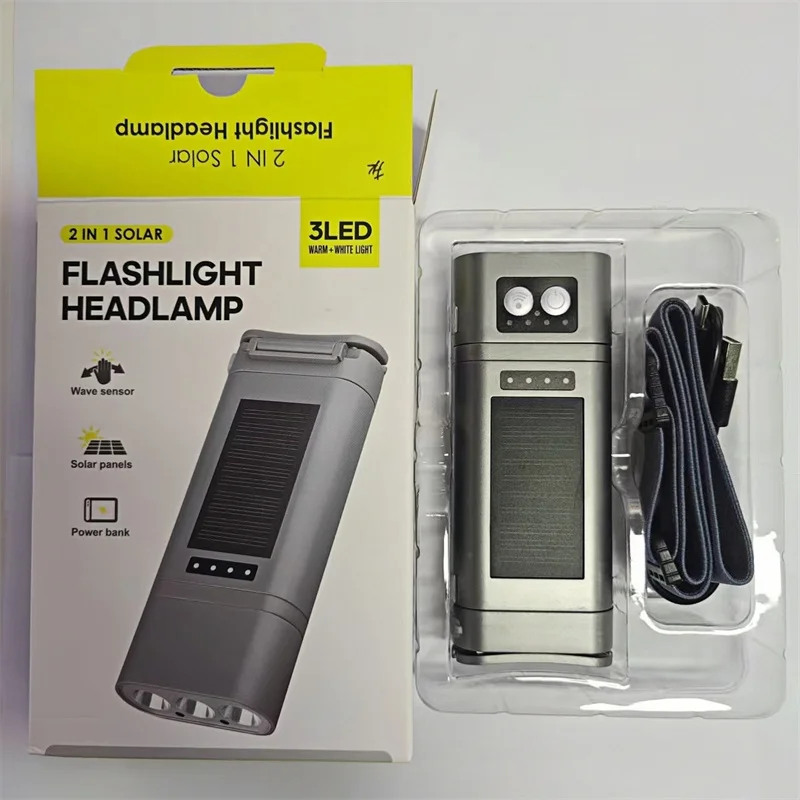 Multi Functional Flashlight Detachable And Assembled Headlight Large Capacity And Long Endurance Fishing Light Power Bank