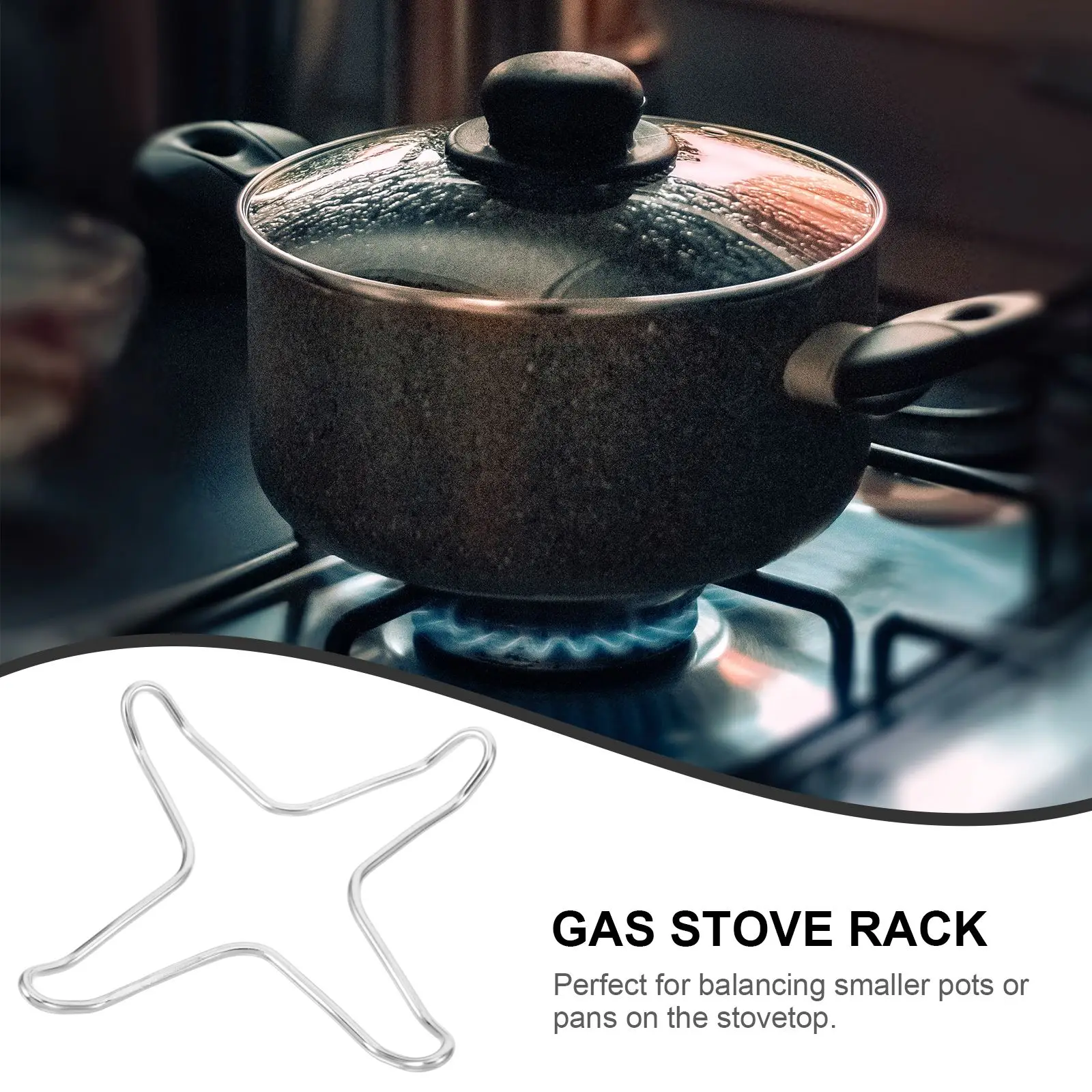 Gas Stove Stand Milk Pot Rack Coffee Hot Moka Pot Rack Reducer Ring Trivet Stainless Steel Gas Small Pan Support Rack For Home