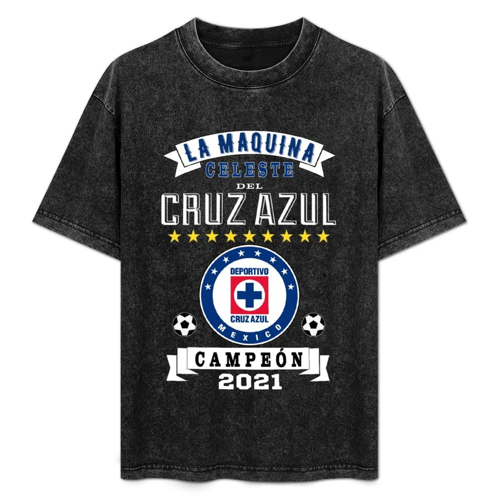 

Cruz Azul Campeon 2021 Futbol La Maquina T-Shirt Heavy Duty Casual Work Tee