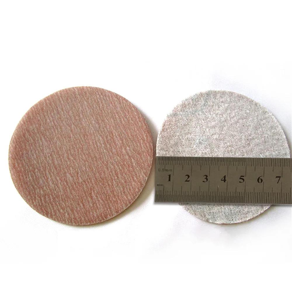 3นิ้ว75มม.กลับ Flocked Air Abrasive Disc 80-1200กระดาษทรายกรวด Flocked Self-กาวแห้งกระดาษทรายขัดสำหรับรถโลหะ