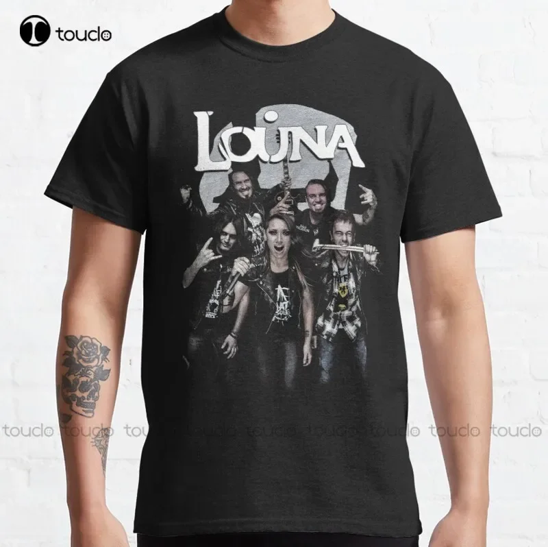 

New Louna Classic Band Music Hard Metal Moon Alternative T-Shirt White Button Down Shirt Women Cotton Tee Shirt Xs-5Xl Unisex