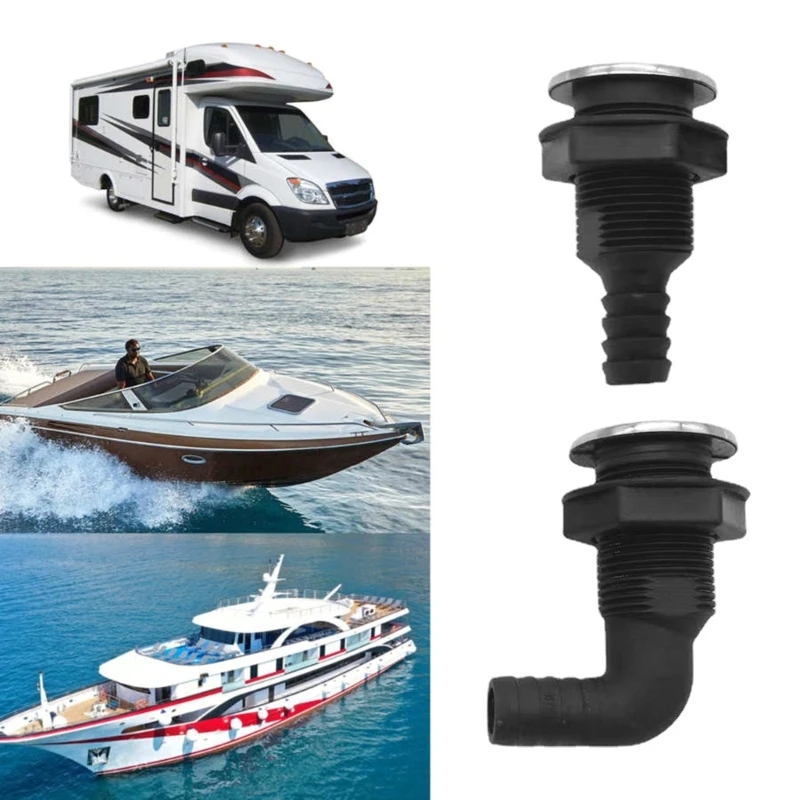 Marine Boat Thru Hull Fitting Aerator Hose for Boats Yachts Caravans RVs Trucks Straight/Bended Boats Accessories for Boats Yach