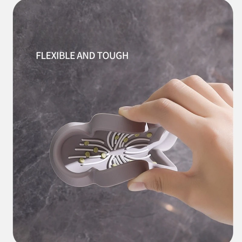 1 قطعة صندوق صابون سيليكون ناعم أطباق صابون الحمام حامل حاوية الصابون ذاتية التصريف لملحقات الحمام