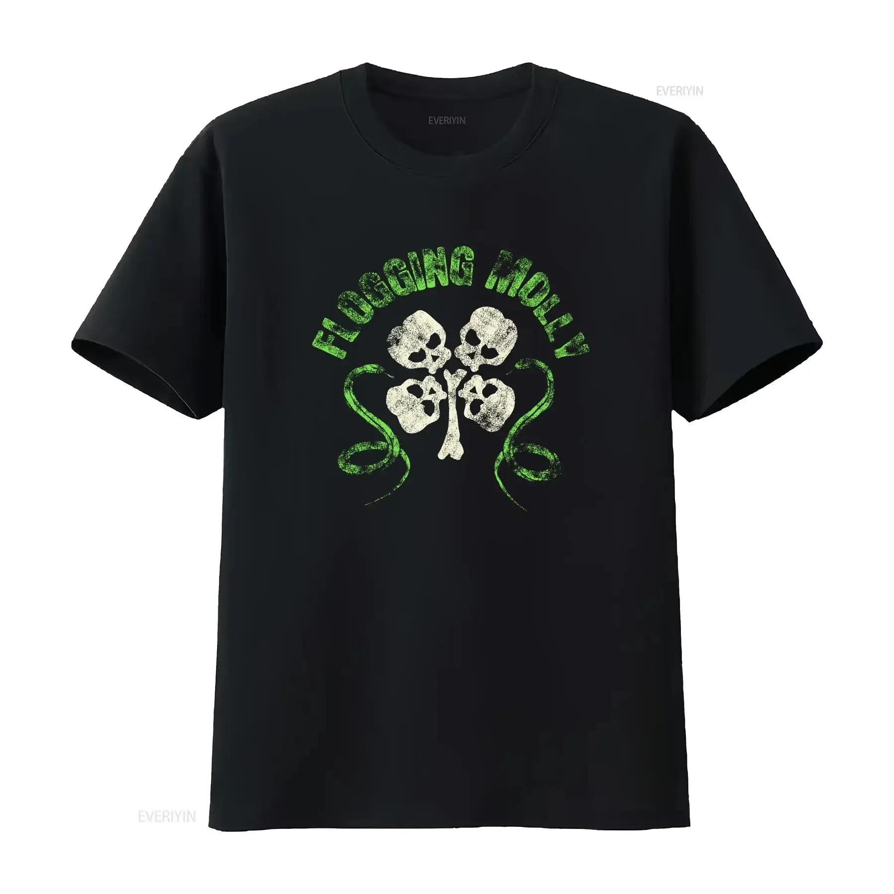 

Flogging Molly T Shirt Size M Black Skulls Snakes Irish Band Rock vintage Washed Stretched Top For Everyday Wear Unisex