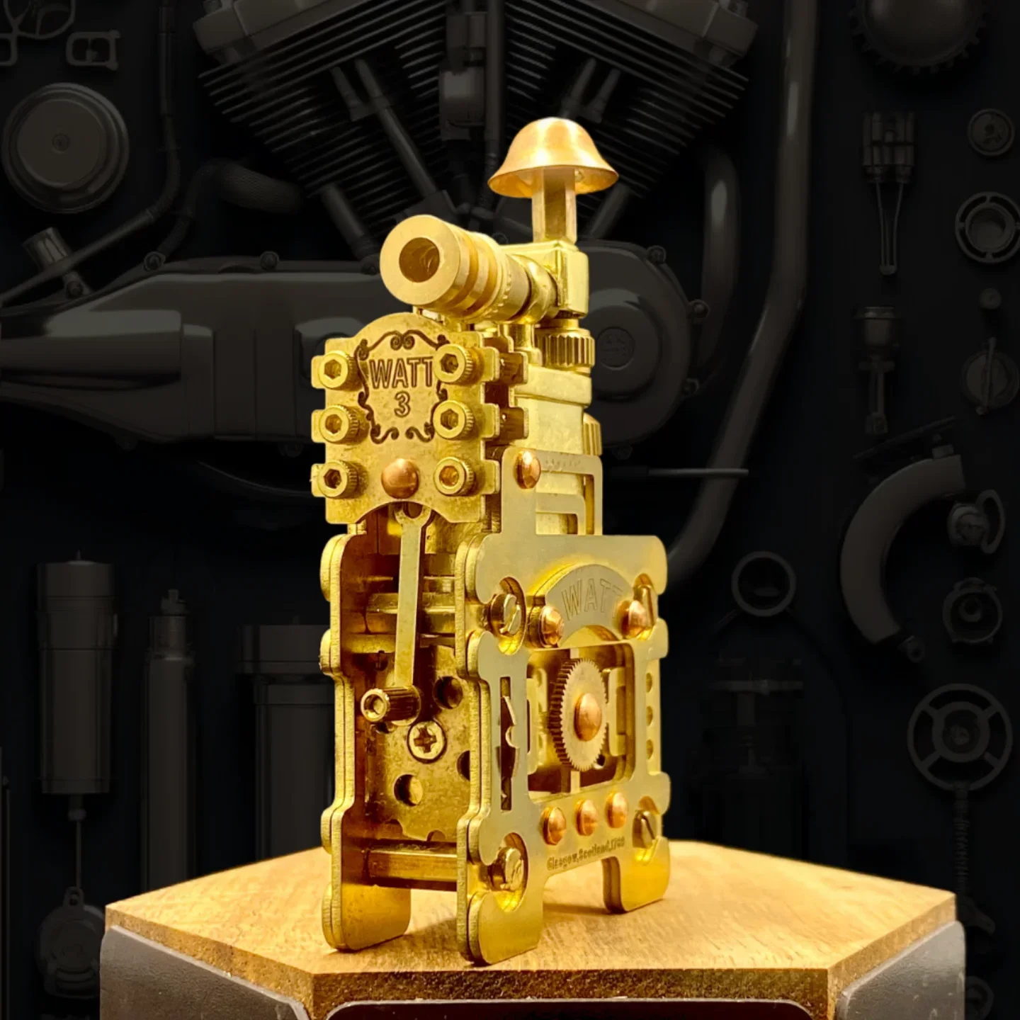 Creatieve handgemaakte mechanische windgongaansteker, messing materiaal, hendelwielontsteking, herenverzamelobject