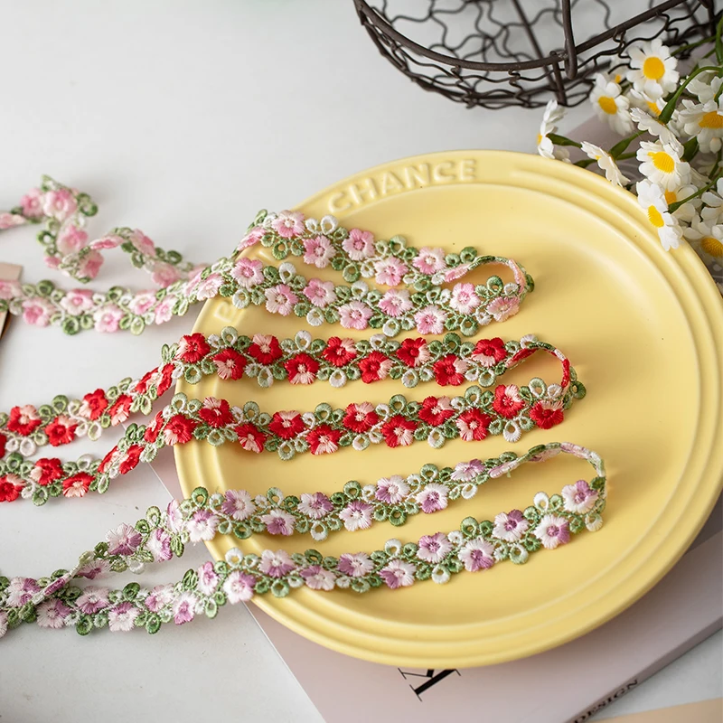 2 metry / partia Kwiatowe koronkowe wstążki na imprezę Sukienka Odzież Akcesoria do szycia Materiały do szycia Robótki ręczne Diy Crafts Supplies Wyprzedaż
