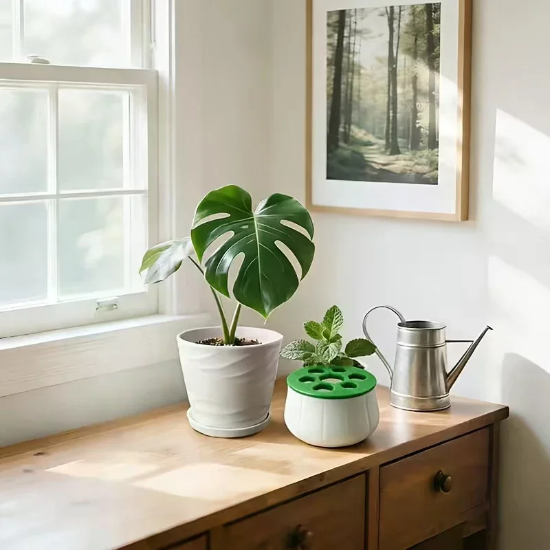 Vaso de Regeneração de Cebolinha Impresso em 3D Estação de Propagação Hidropônica para Jardinagem Interna na Cozinha