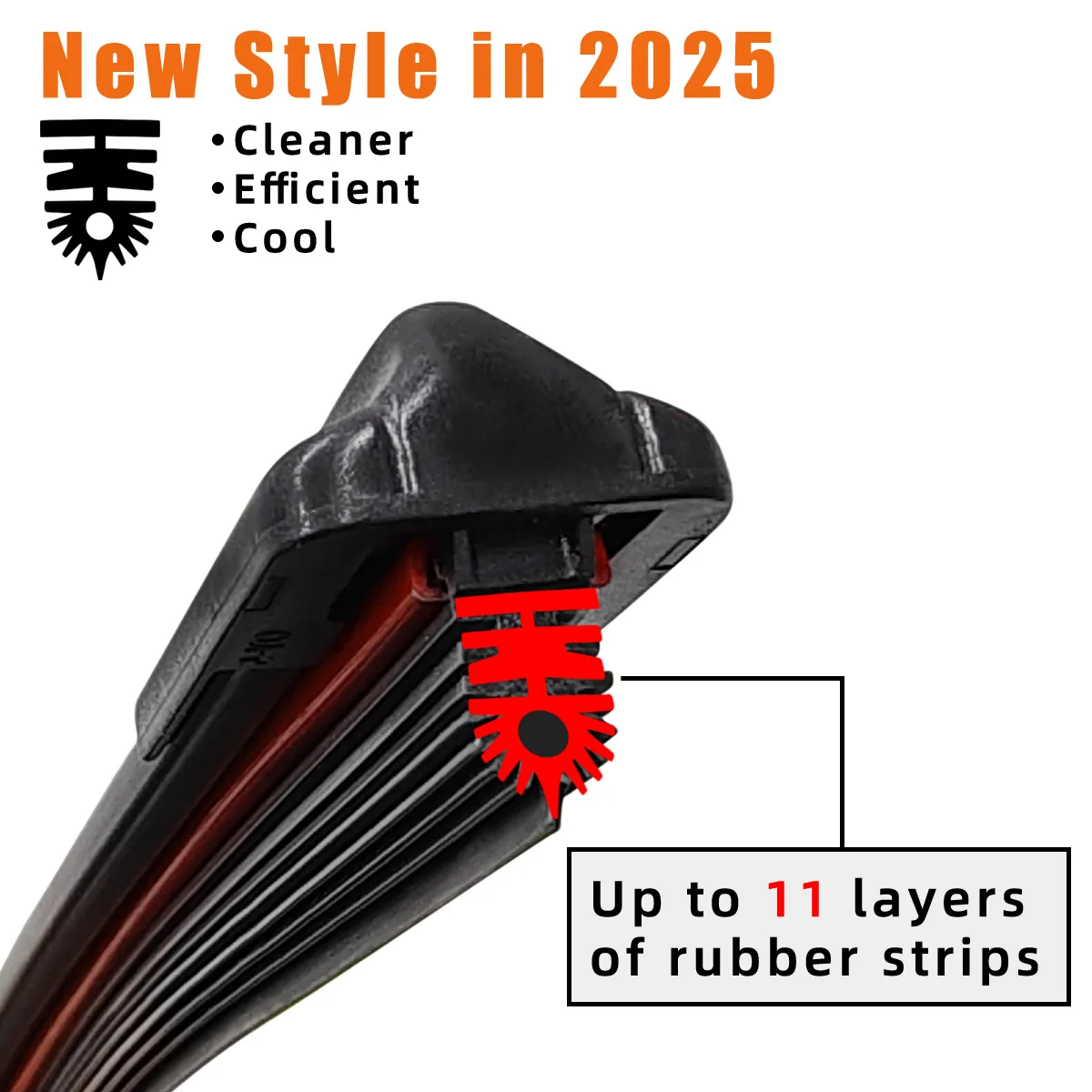 Car wiper blade accessories 11 layer rubber wiper strip wiper glass wiper blade 14 