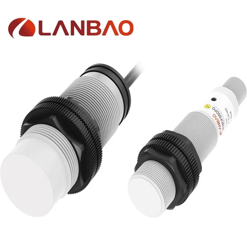 Lanbao-interruptor capacitivo de proximidad, Sensor automático con certificación CE, cuadrado, 10mm, NPN, PNP, DC, 10-30V