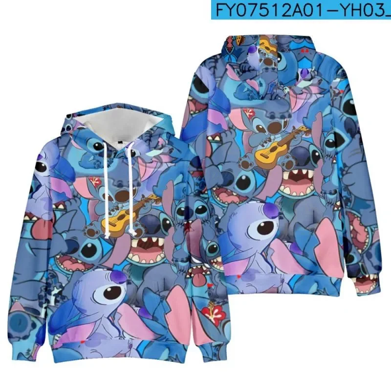 Children\'s Stitch Sweatshirt Stitch Clothing Boys Girls Long Sleeve Stitch Pullover Toddler Sweater Autumn Teen Hoodie Clothes