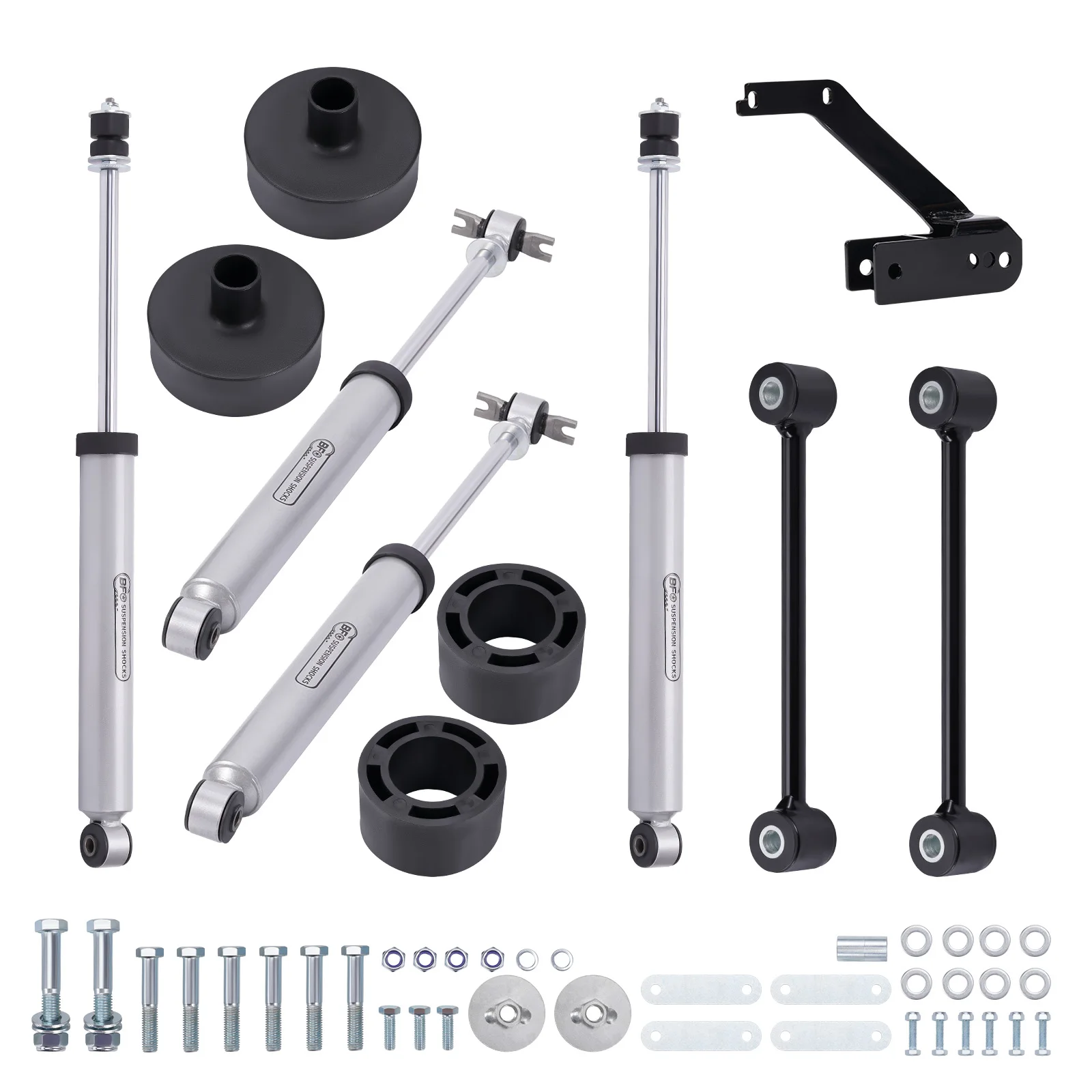 2.5in Suspension Lift W/ Shocks Kit for Jeep Wrangler JK 2007-2018