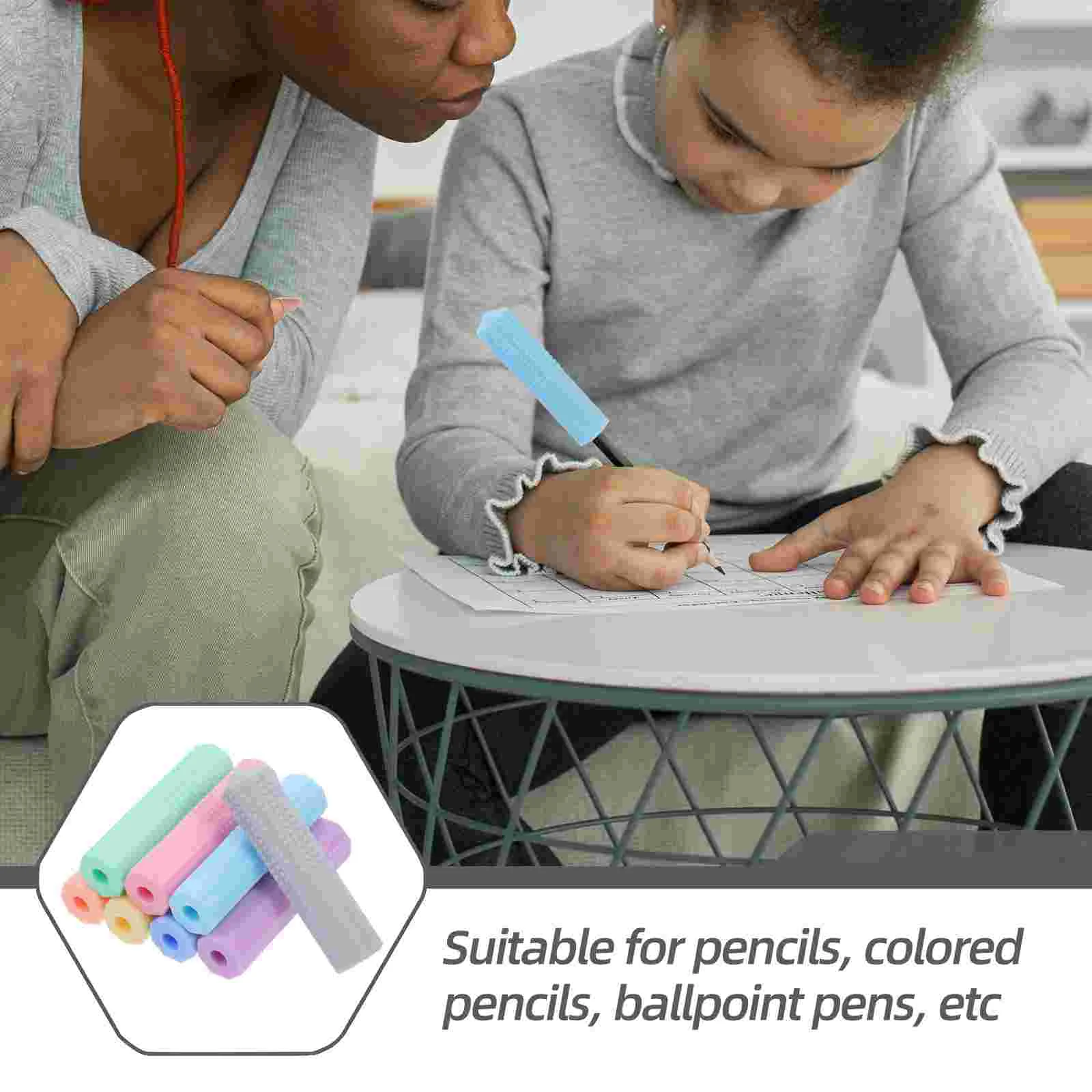 Imagem -02 - Mastigável Silicone Pen Case para Estudantes Encantos Lápis Padrão Toppers Borracha Tijolo Mastigável Gel de Sílica Mastigável Pcs