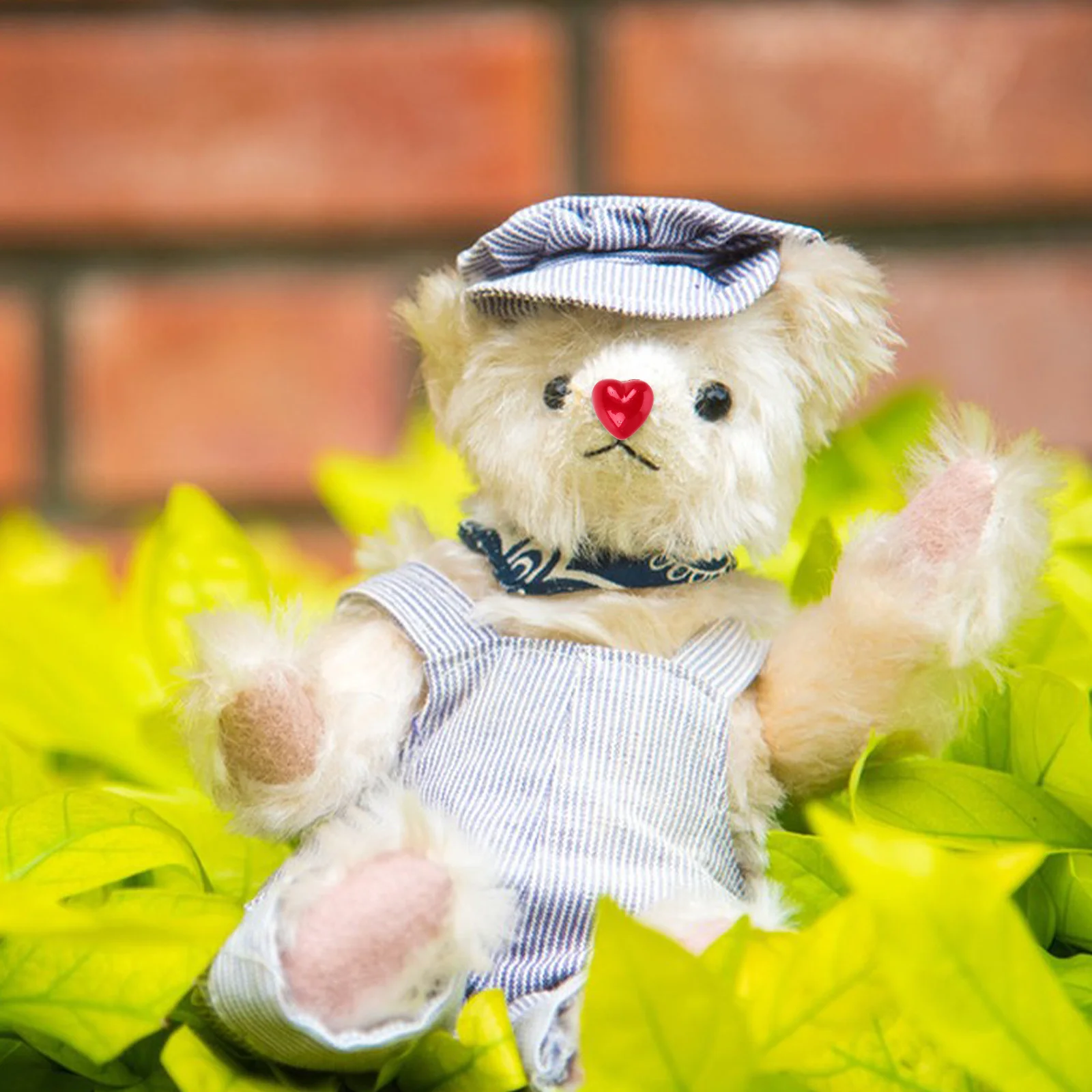 

20pcs Heart-shaped Buttons Adorable Animal Craft Nose for Handmade Sewing Clothing Decoration Accessories Portable Stuffed