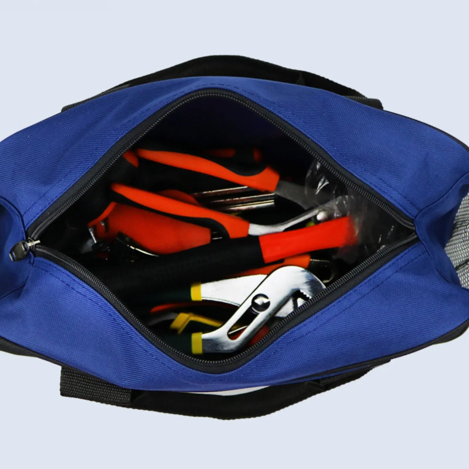 

Canvas Electrician Bag Multipurpose Sturdy Duty Tool Tote Zippered Utility Bag Wear-Resistant Zippered Utility Pouch