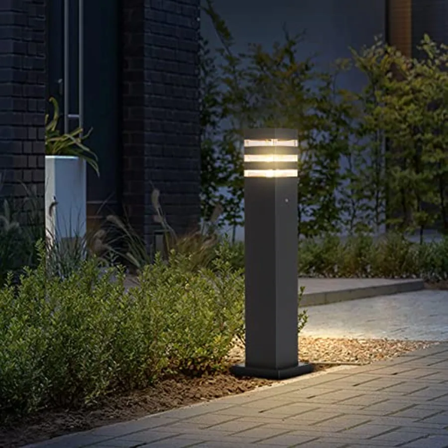 

23.6In Pathway Lights E26 Outdoor Landscape Path Lights Die-Casted Aluminum Walkway Lighting Modern Landscape Sideway Lighting