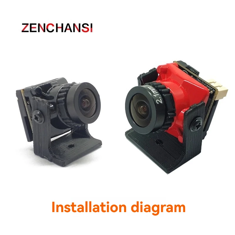 5.8G FPV Camera Bracket 3D Printed Anti-Collision Mount Compatible with 19x19mm Cameras Lightweight Shockproof Design