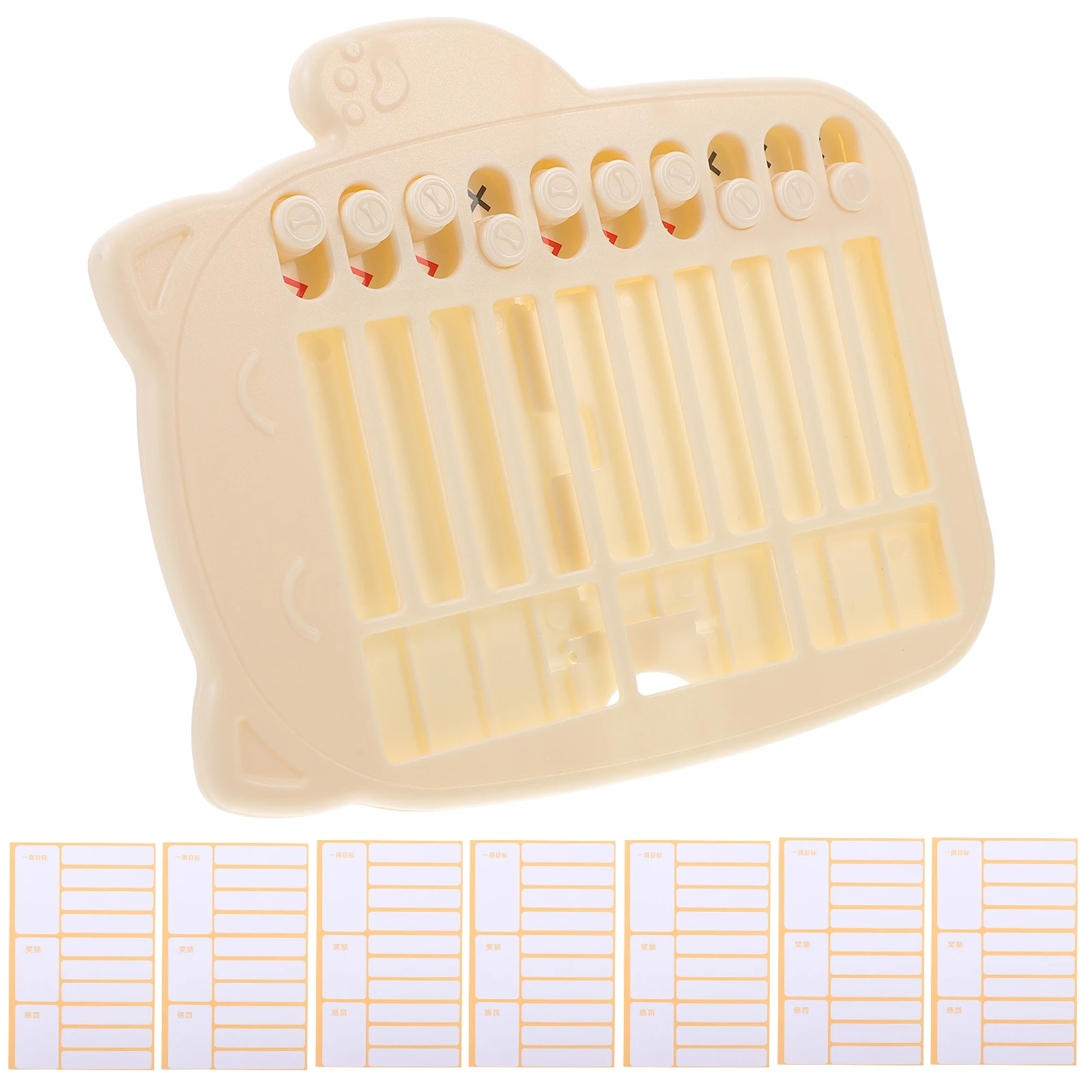 

1Set Chore Chart Time Management Erasable Self-Discipline Tracker Daily Planner Responsibility Behavior Chart