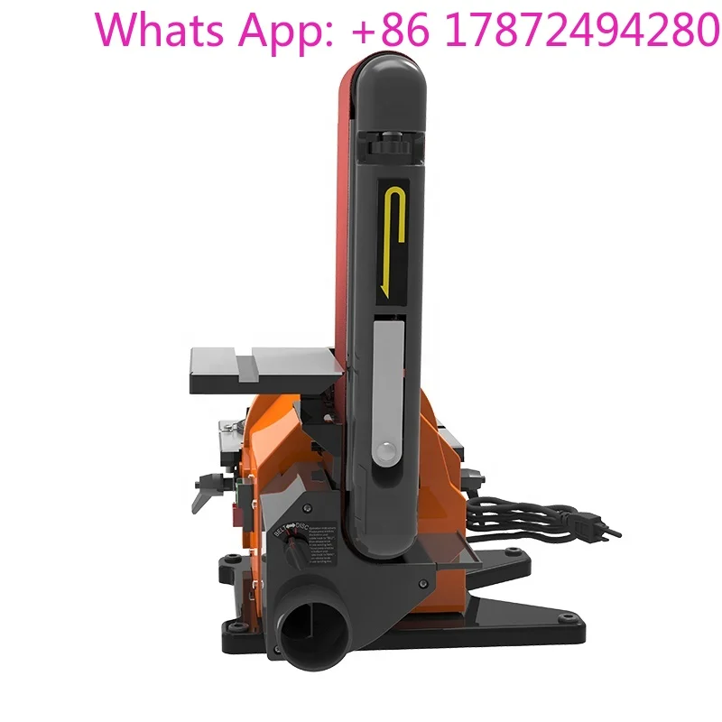 Electric Belt Sander Machine, 550W 2980rpm Heavy-Duty Belt Disc Sander for Wood & Metal Processing