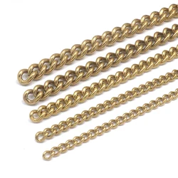 1 Meter Solid Brass Twisted Chain Keychain Wallet Chain Metal Leather Craft Bag Strap Chain Jewelry Making Accessories