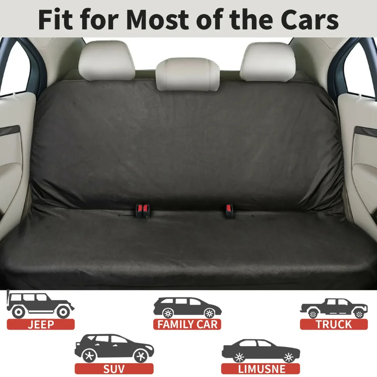 

Водонепроницаемый чехол на заднее сиденье автомобиля, черная защита для собак, универсальная защита