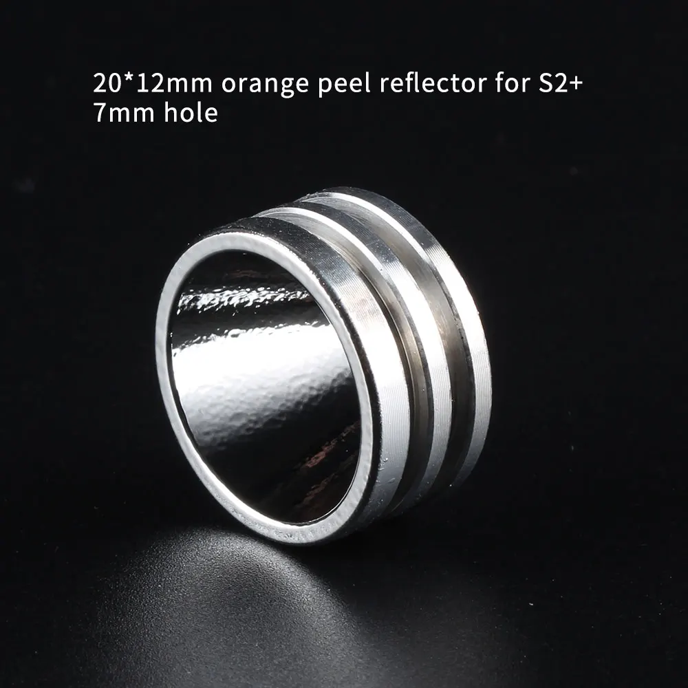 Orange Peel Reflector / Smooth Reflector for Convoy S2+ S2 Plus S3 T4 Flashlgiht Size 20*12mm