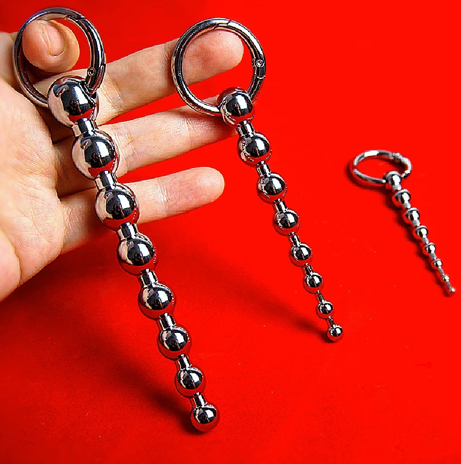 Plug Dilator Gradient Size Urethral Catheter Stimulator Male Masturbation Adult Toys Metal Sounding Stainless Steel Beads Penis