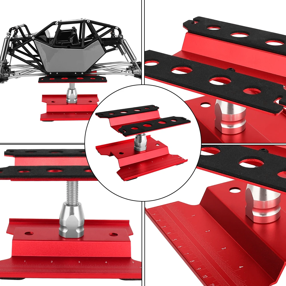 Ferramenta para carros rc, plataforma de montagem de suporte de trabalho, rotação de 360 graus, estação de reparo para 1/8 1/10 1/18 1/24 buggy crawler car