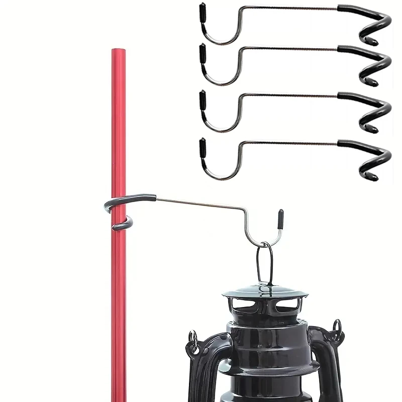 

2/5/10/20pcs Tent Light Camping Hanger S Shape Stainless Steel Non-Slip Lamp Hanger for Camping Lanterns, Outdoor Gear Organizer