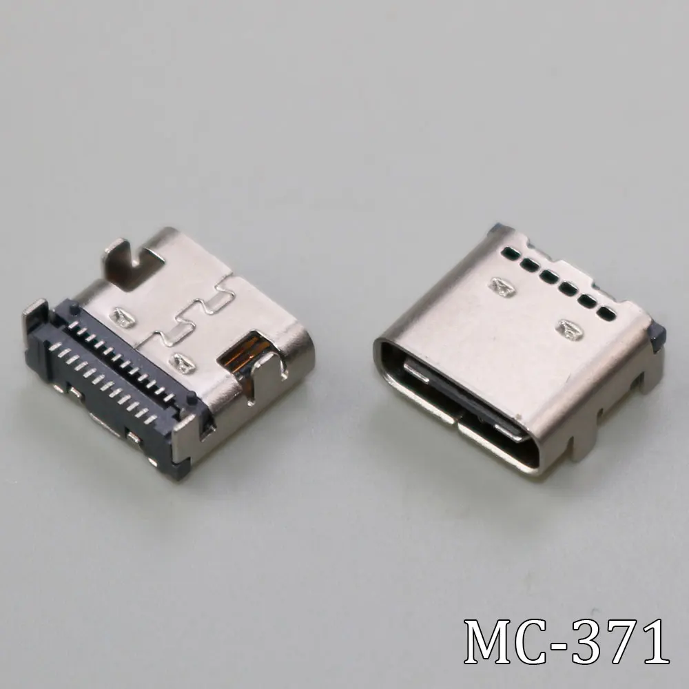 1PCS High Speed Data interface Micro 3.1 USB DIY 24pin USB-C USB 3.1 Type C Female Socket Connector SMT type