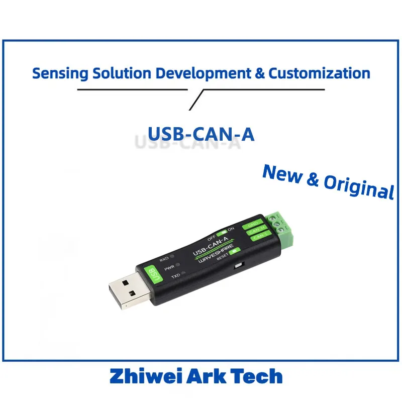 

Waveshare USB-CAN-A Adapter | STM32 5Kbps-1Mbps, 4 Modes & Win/Linux for Industrial PLC/Auto Diagnostics
