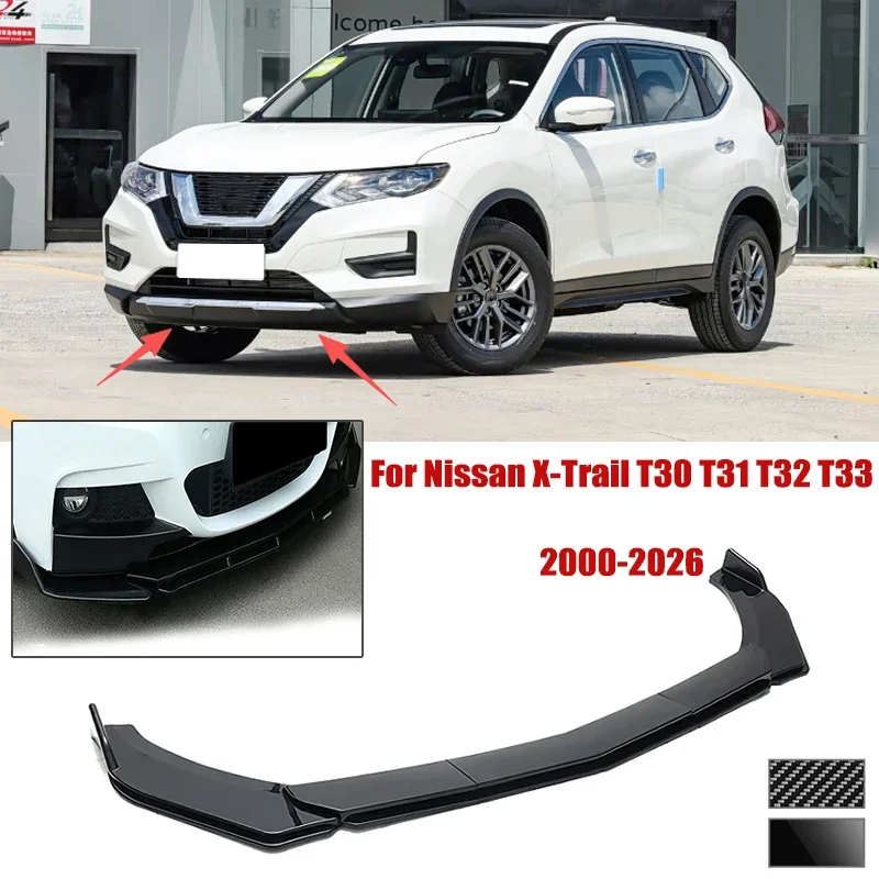 5pcs Front Bumper Shovel For Nissan X-Trail T30 T31 T32 T33 00-26 Spoiler Front Bumper Deflector Anti Scratch Protection Device