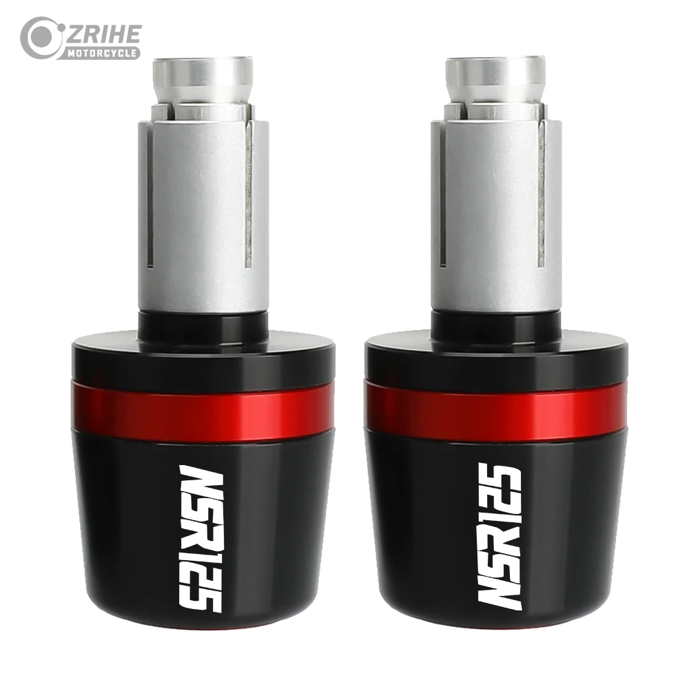 For honda NSR125 NSR 125 1988 1989 1990 1991 1992 1993 Motorcycle 22mm Handlebar Grips Bar Ends Cap Handle Counterweight Plug
