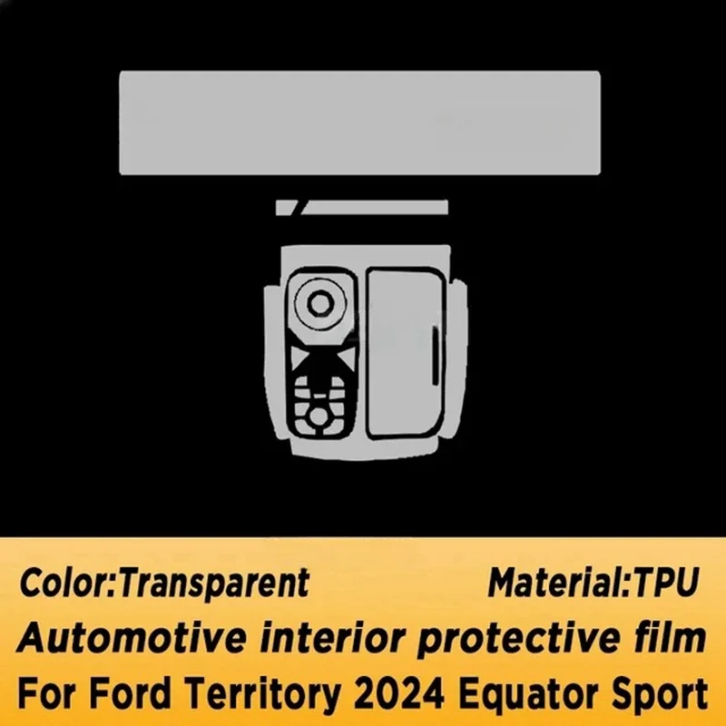 Pellicola protettiva in TPU per la navigazione del cruscotto della Console centrale della portiera dell'auto antigraffio per Ford TERRITORY 2024 Equator Sport