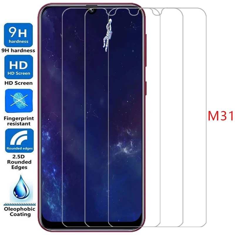 screen protector for samsung galaxy m31 protective tempered glass on samsungm31 galaxym31 m 31 31m film samsumg samsun galxy 9h