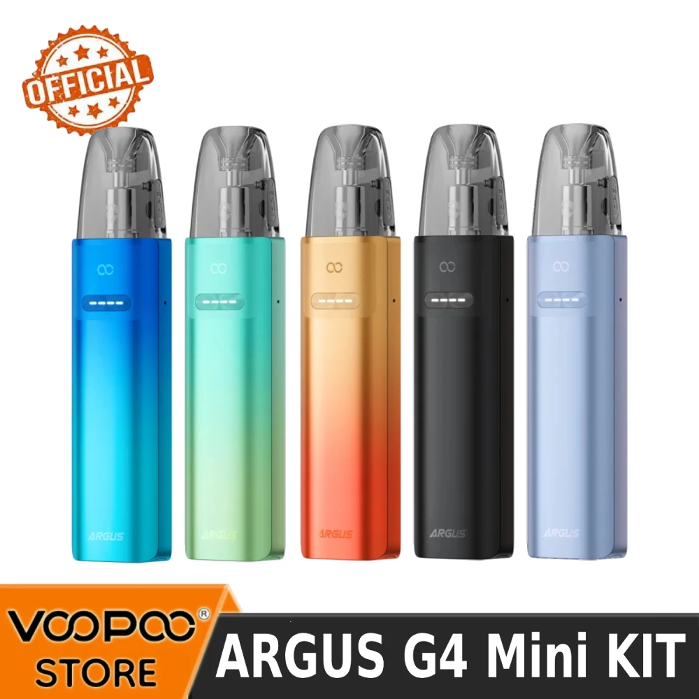 Official VOOPOO ARGUS G4 mini Pod Kit 30W 1650mAh Built-in Battery 3.5ml Multi-Ohm Cartridge 0.7Ω/1.0Ω Stepless Airflow Vape Pod