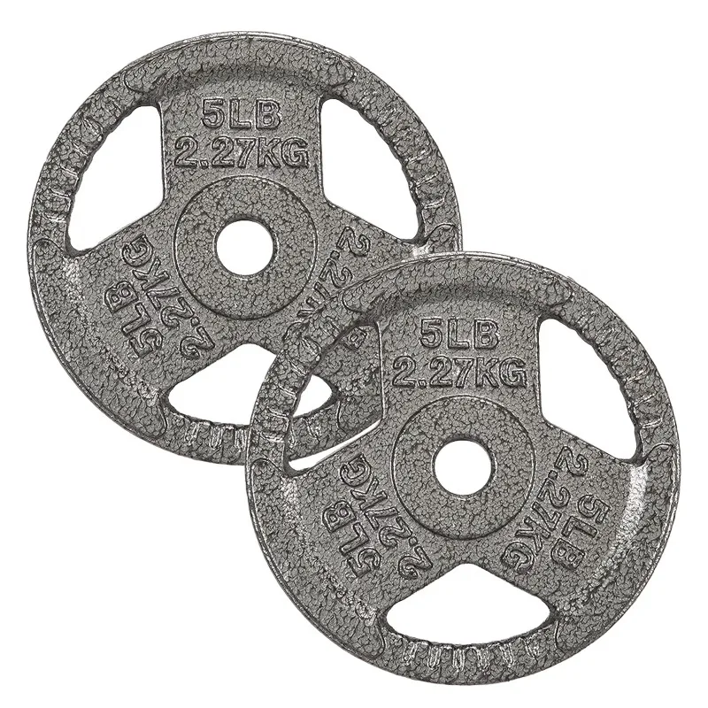 1-Zoll Massiv-Gusseisen Gewichtsscheiben-Paar, Massiv-Gusseisen, 2,5-45 lb Vollständige Spezifikation, Speziell für Standard-Hantelscheiben