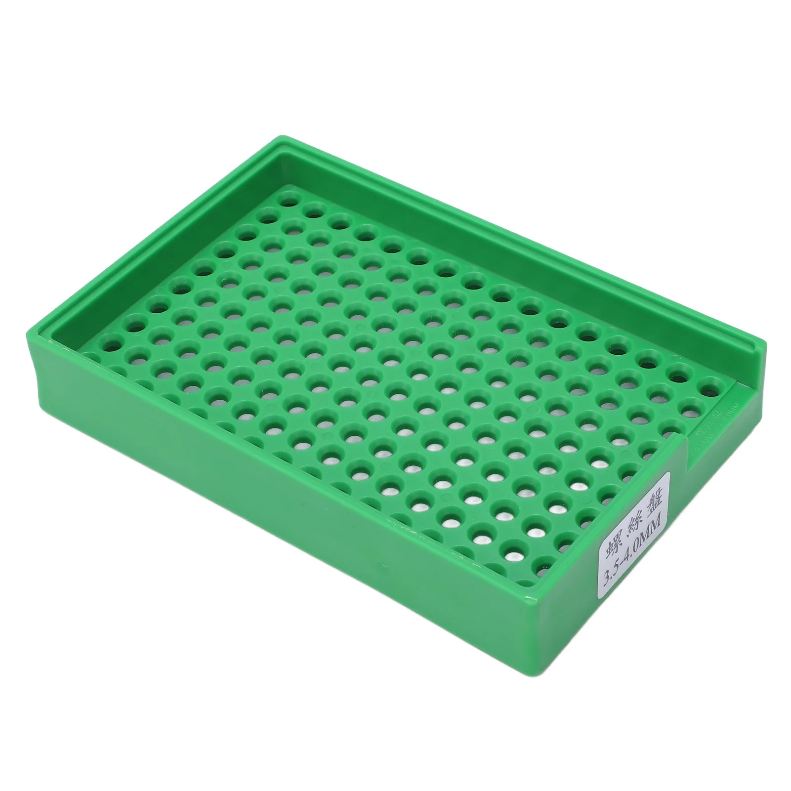 Screw Holder Tray Screw Tray PP Slotted Storage Holder 3.‑4.0mm 160 Holes Anti Static  for Work Screw Tray