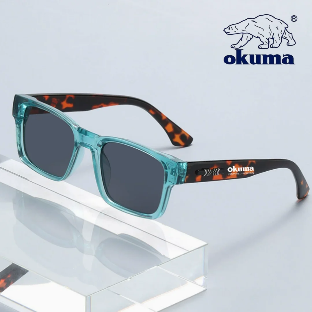 OKUMA High-Quality Square Polarized Sunglasses UV400 Neutral Sunglasses Suitable for Travel, Hiking, Fishing Goggles