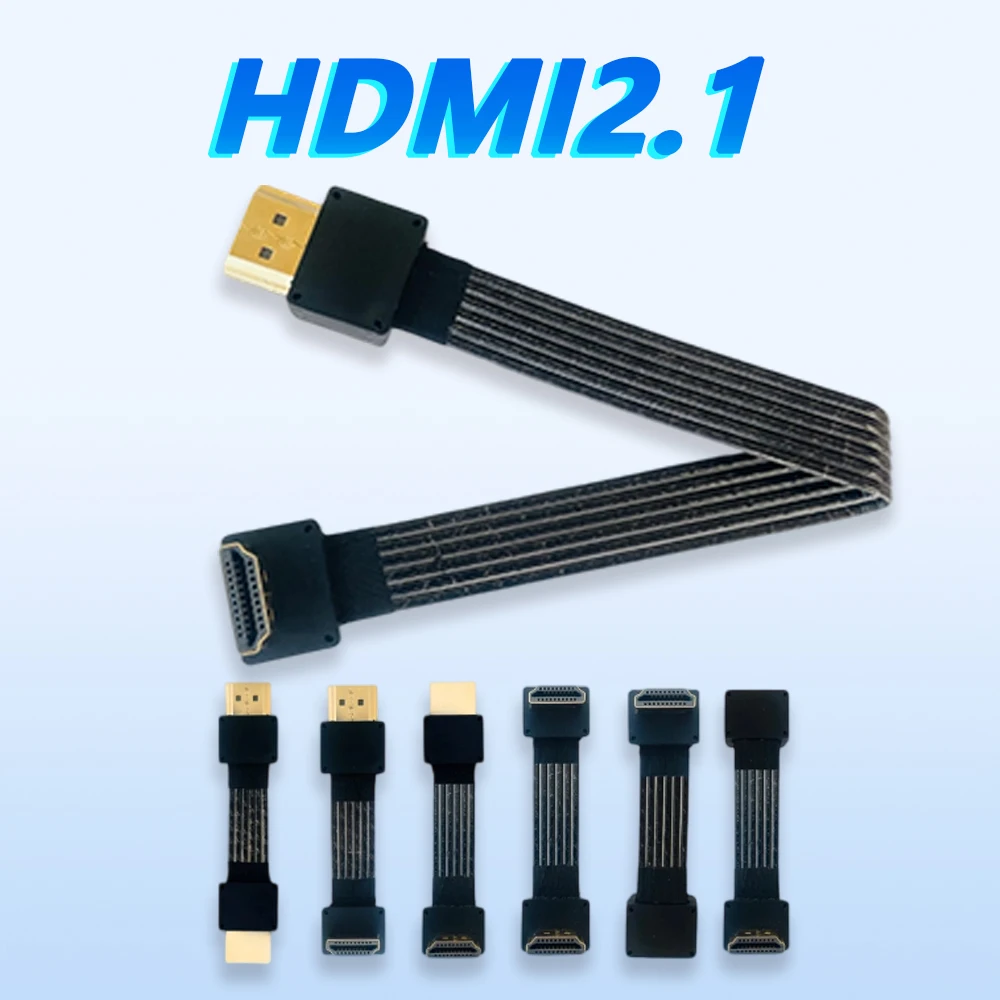 HDMI 2.1 video cable for connecting 8K computer monitors - oxygen-free copper with silver plating 4K 240Hz high-definition cable