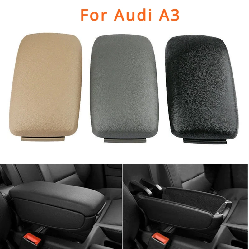 

For Audi A3 8p 2003 2004 2005 2006 2007 2008 2009 2010 2011 2012 Car Armrest Pad Cover Leather Latch Lid Center Console Arm Rest