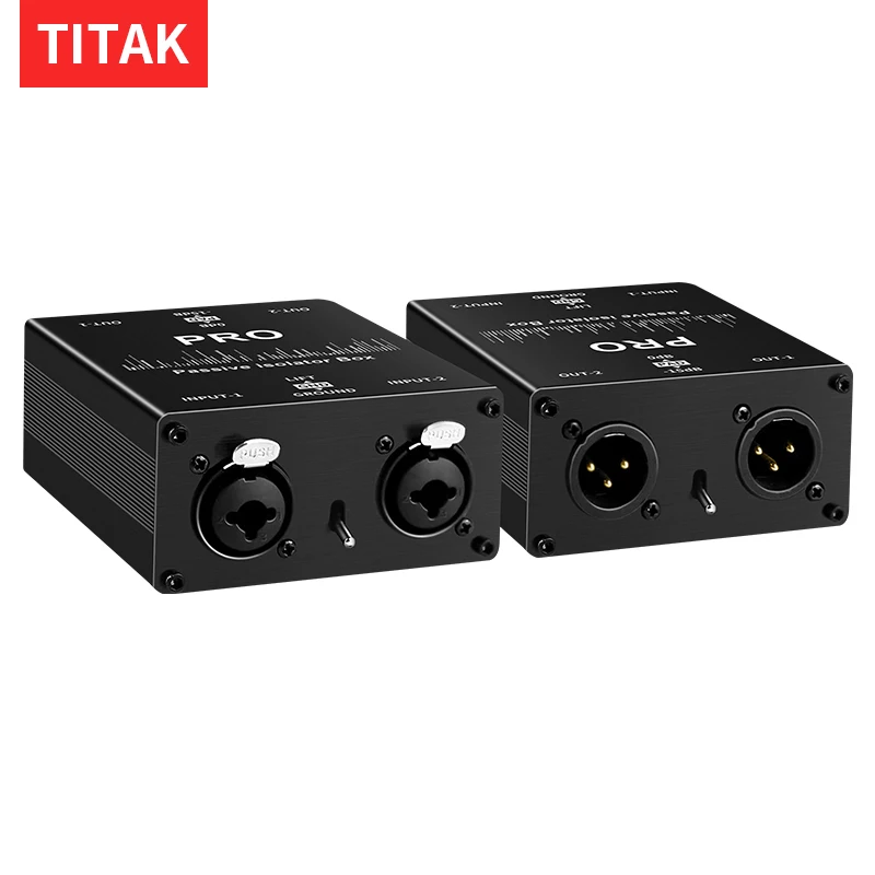 XLR 6.5 Permalloy Audio-Isolator Audio-Stromeliminator für Mischpulte Live-Übertragungen Mikrofon-Gleichtastenfilter