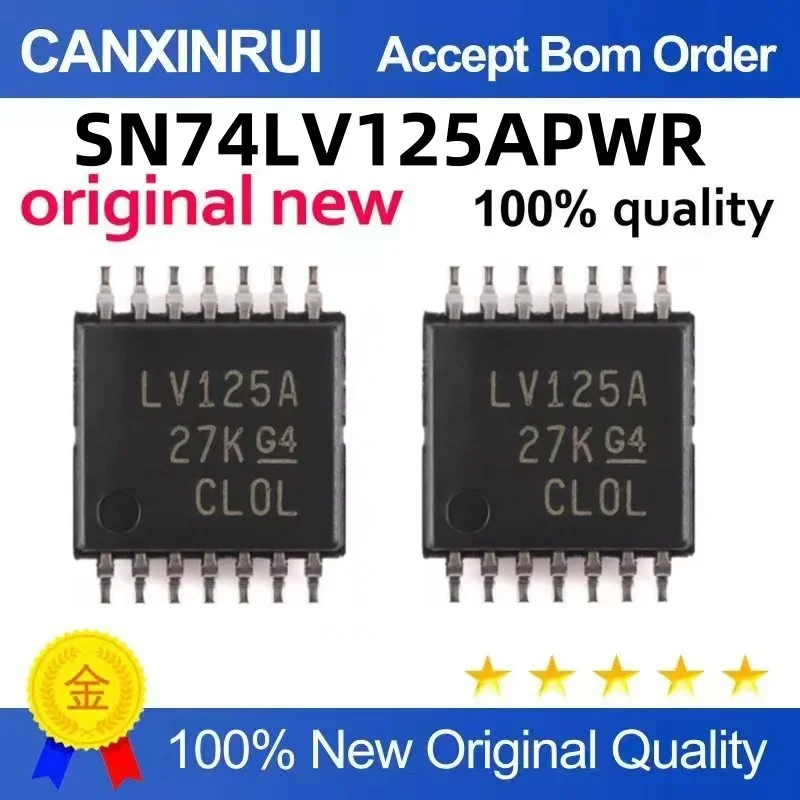 

(5-100 pieces)SN74LV125APWR TSSOP-14 silk screen LV125A four-way bus buffer logic chip IC