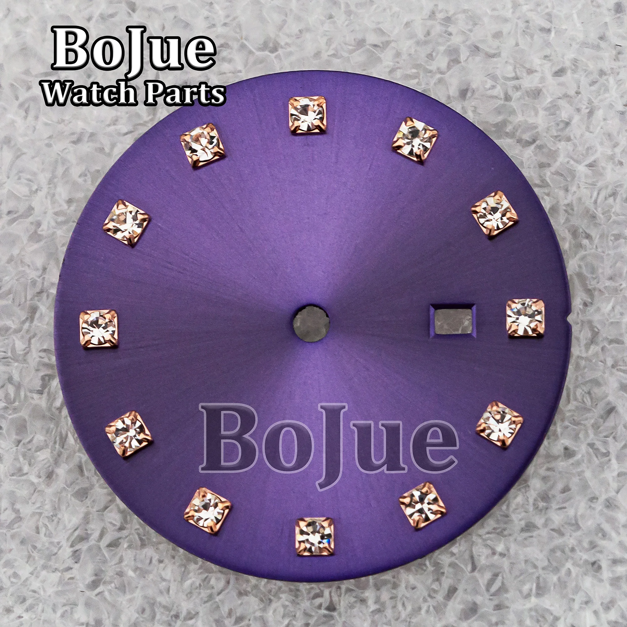 女性と女性のためのダイヤモンドダイヤルウォッチ,非発光,自動巻きムーブメント,ピンクのアクセサリー,25mm,nh05,nh06,交換用フェイス