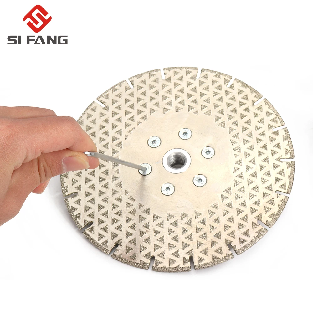 M14 Electroplated Diamond Cutting Grinding Disc Flange Saw Blade for Granite Marble Ceramic  1Pc 115/180/230mm