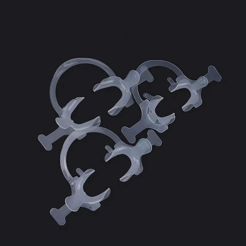 Retractor de mejillas Dental, abridor de boca de ortodoncia en forma de C, labio Intraoral Dental abierto de ortodoncia Dental negro, 1 ud.