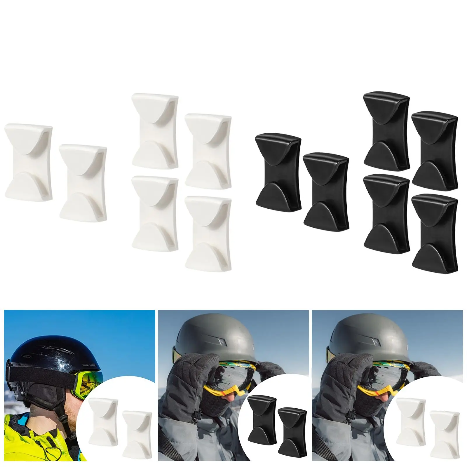 Goggle Grip Clips Universal Easy Installation Portable to Fix Goggles Sturdy Replacement Anti Slip Practical Goggle Retainer
