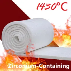 10/20mm Thick Withstand High Temperature 1430 ℃ Zirconium-containing Ceramic Fiber Blanket Thermal Insulation Cotton No Asbestos