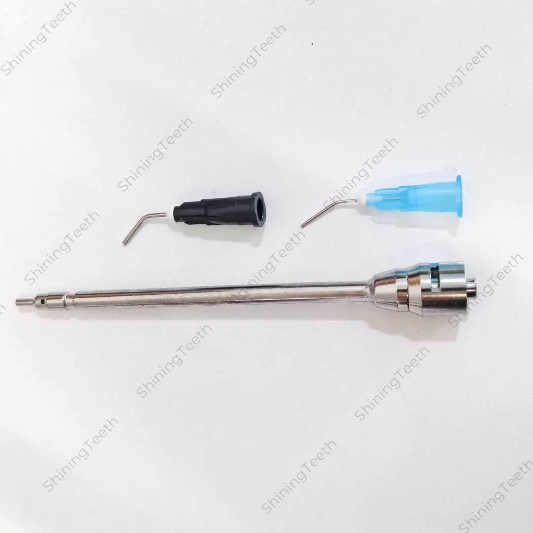 Dental 3 Way Syringe Tip Stropko Kerr Style Air Water Spray Dry Nozzle for Triplex Syringe Irrigator Bent Needle Head Long/Short